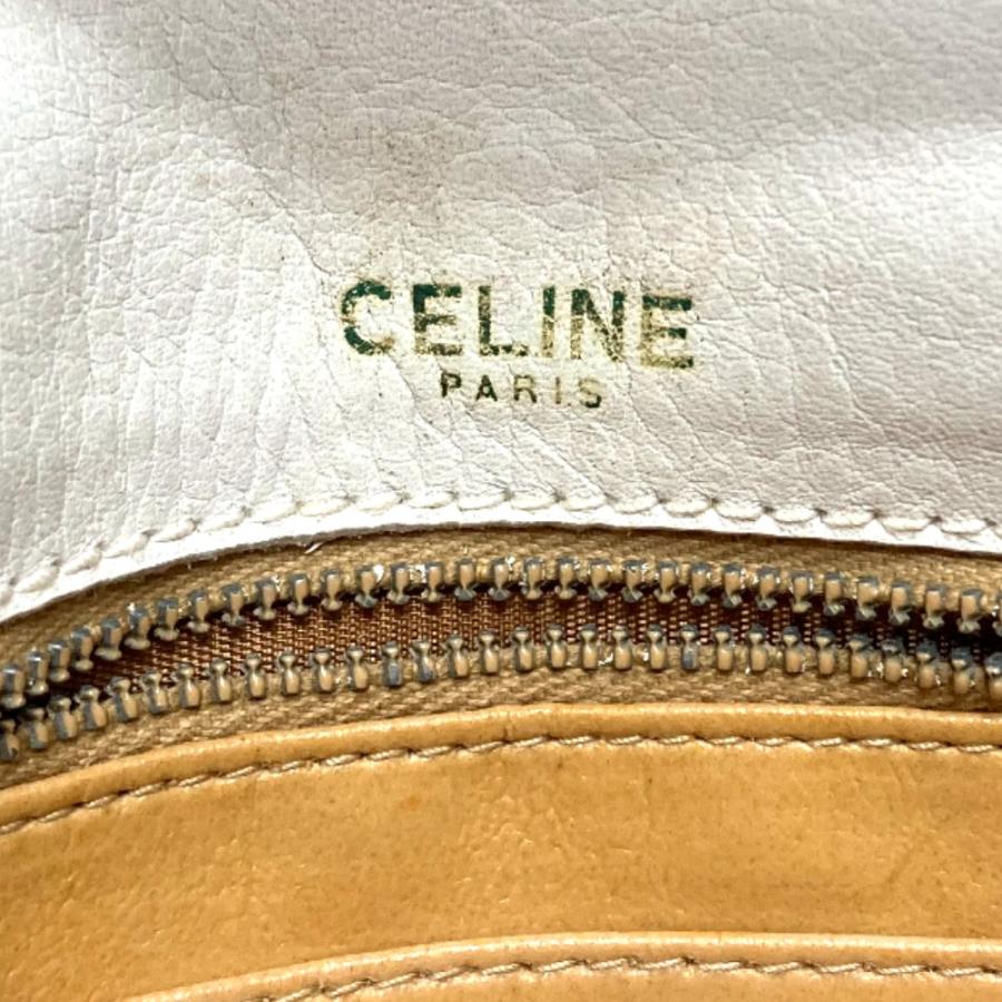 CELINE セリーヌ ヴィンテージ 斜め掛け マカダム金具 ショルダーバッグ ホワイト レディース【中古】 | CELINE | 06