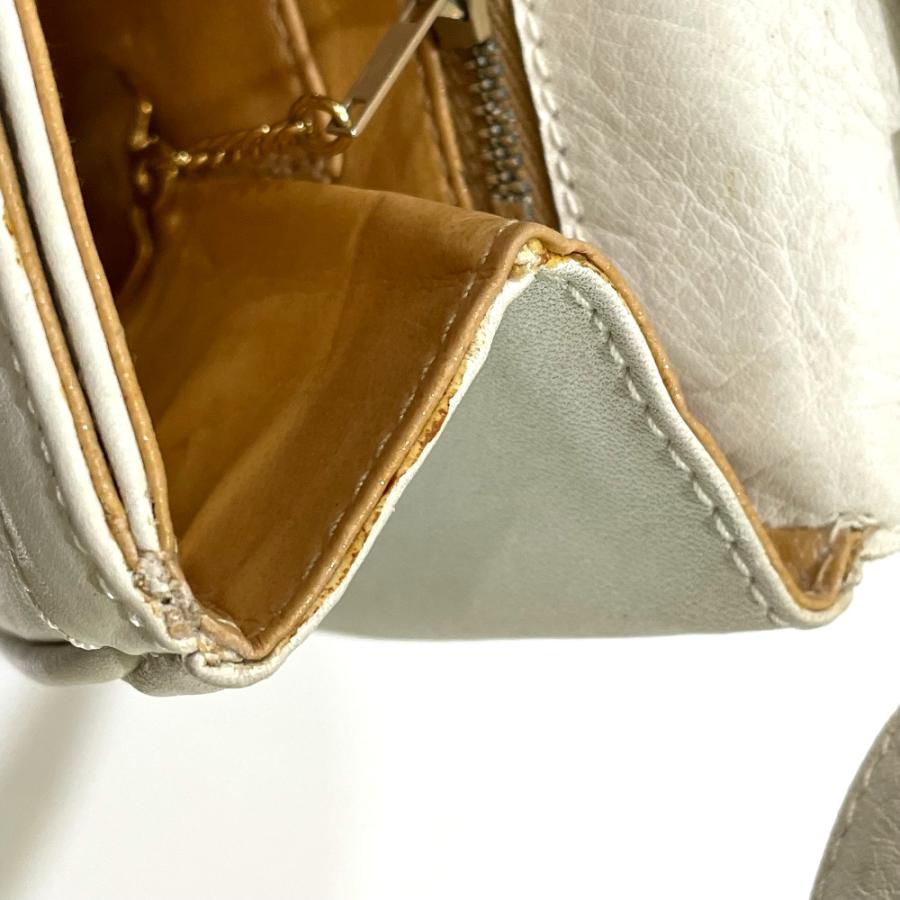 CELINE セリーヌ ヴィンテージ 斜め掛け マカダム金具 ショルダーバッグ ホワイト レディース【中古】 | CELINE | 07