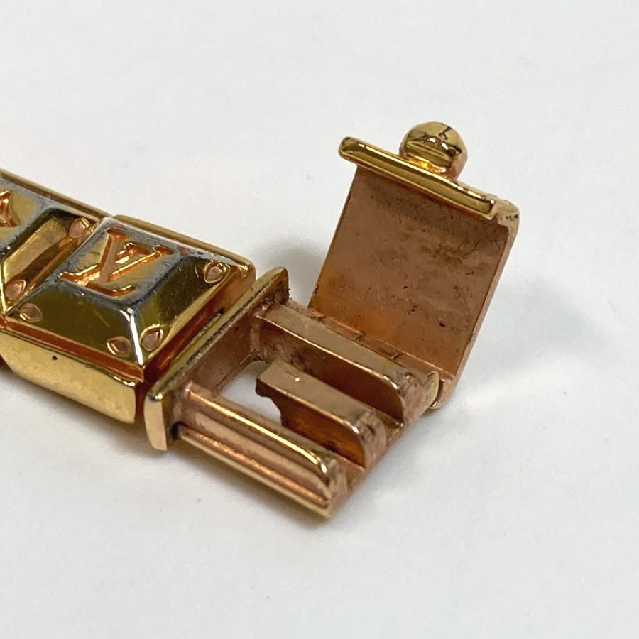 LOUIS VUITTON ルイヴィトン M64650 ブラスレ ナノグラム アクセサリー テニス ブレスレット ゴールド メタル レディース【中古】 | LOUIS VUITTON | 09