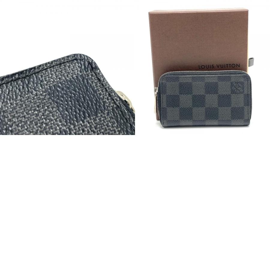 LOUIS VUITTON ルイヴィトン N63076 ダミエグラフィット ジッピーコインパース 小銭入れ  コインケース ブラック メンズ【中古】 | LOUIS VUITTON | 09