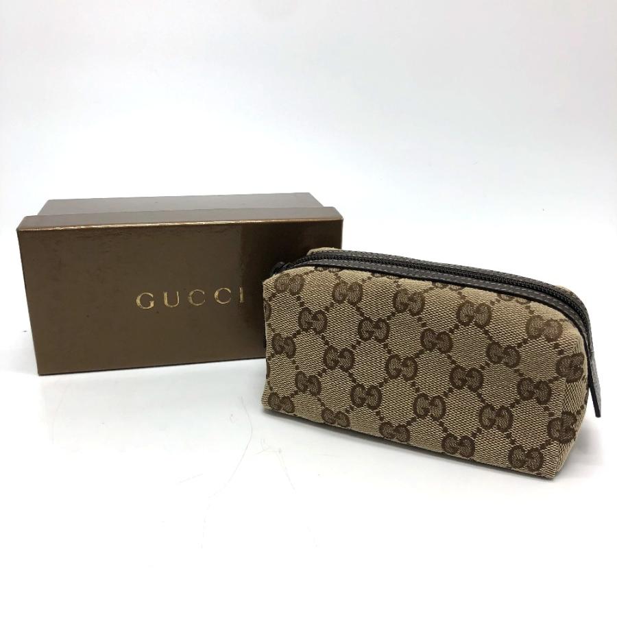【美品】GUCCI グッチ コスメ 化粧 ポーチ GG柄 GUCCI（グッチ） 29596 GG コスメポーチ 化粧ポーチ GGキャンバス