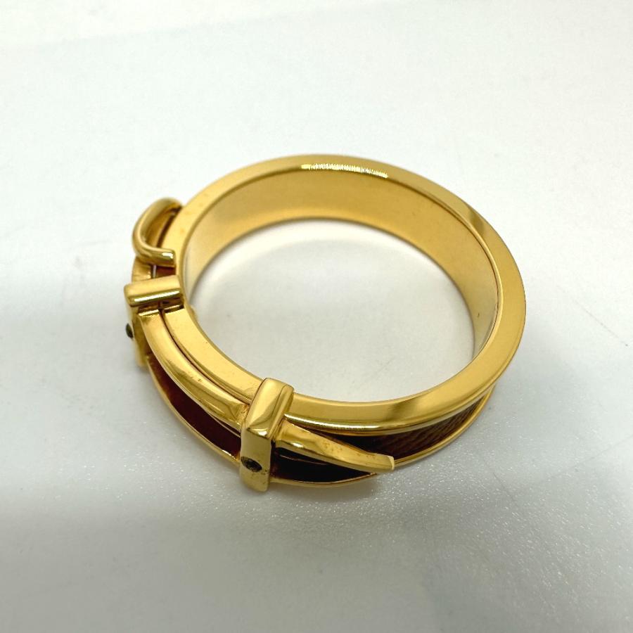 HERMES エルメス ベルトモチーフ スカーフリング GP ベージュ レディース【中古】 | HERMES | 04