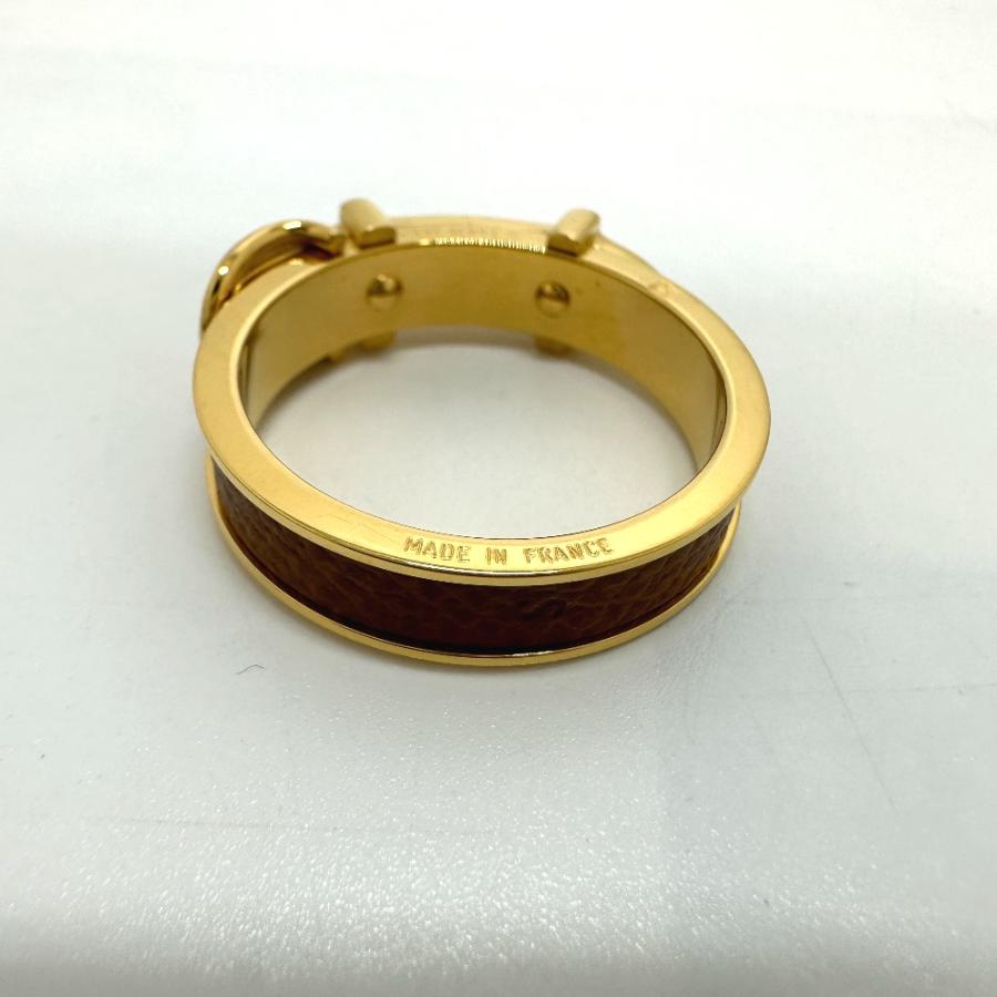 HERMES エルメス ベルトモチーフ スカーフリング GP ベージュ レディース【中古】 | HERMES | 06