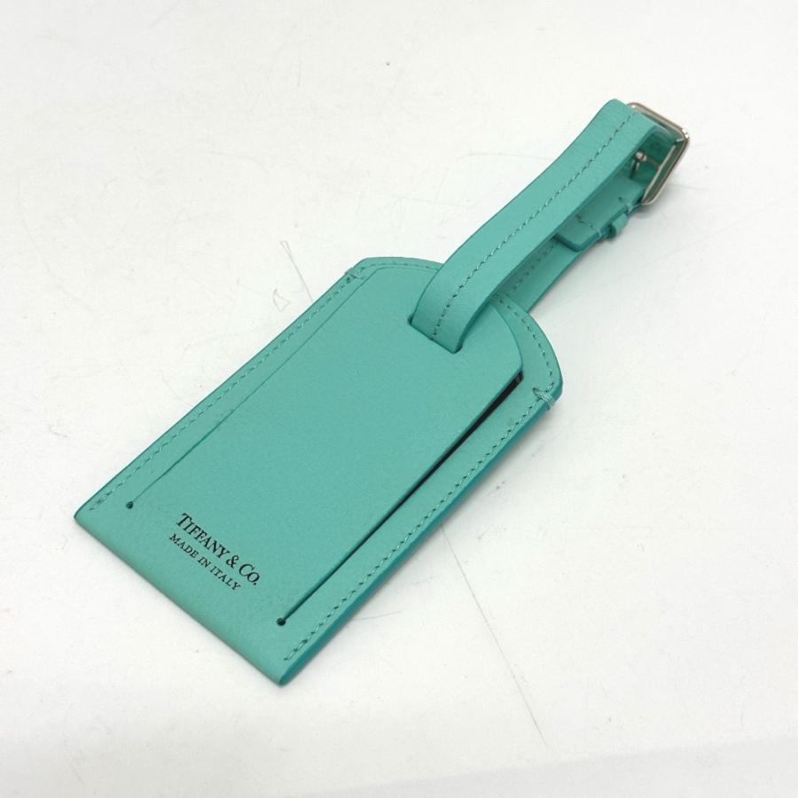 TIFFANY&Co.（ティファニー） ネームタグ レザー ブルー レディース
