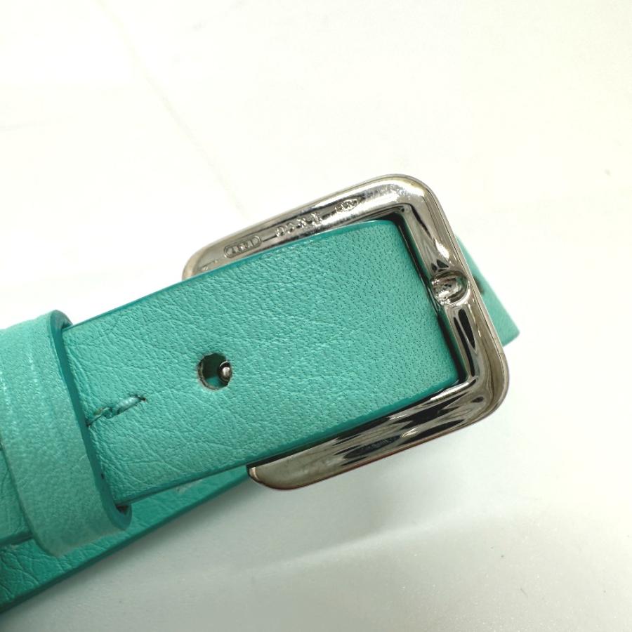 TIFFANY&Co.（ティファニー） ネームタグ レザー ブルー レディース