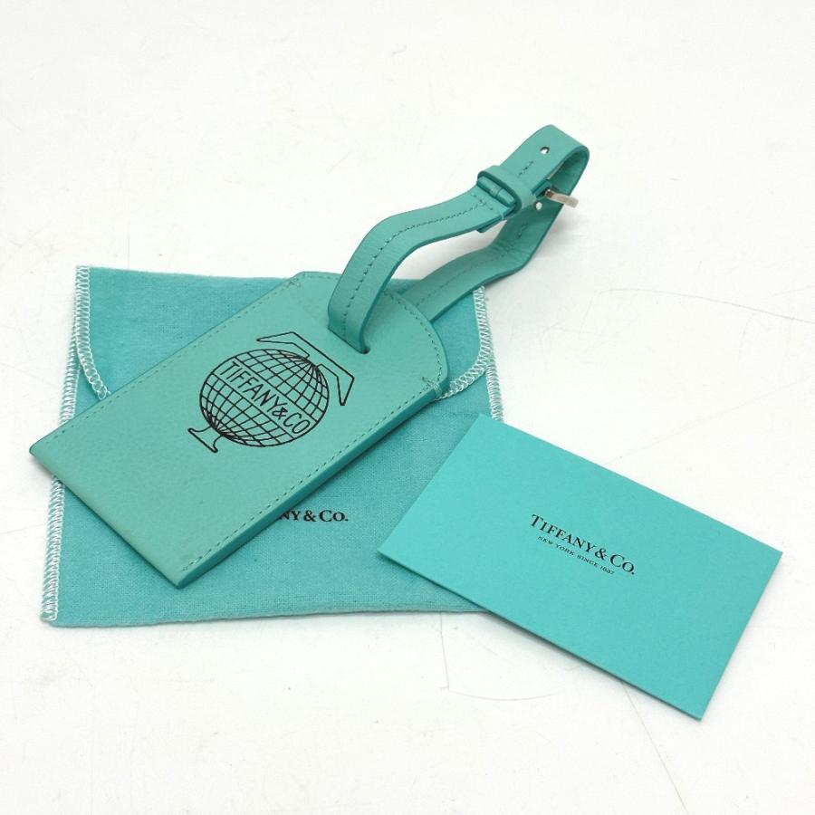 TIFFANY&Co.（ティファニー） ネームタグ レザー ブルー レディース
