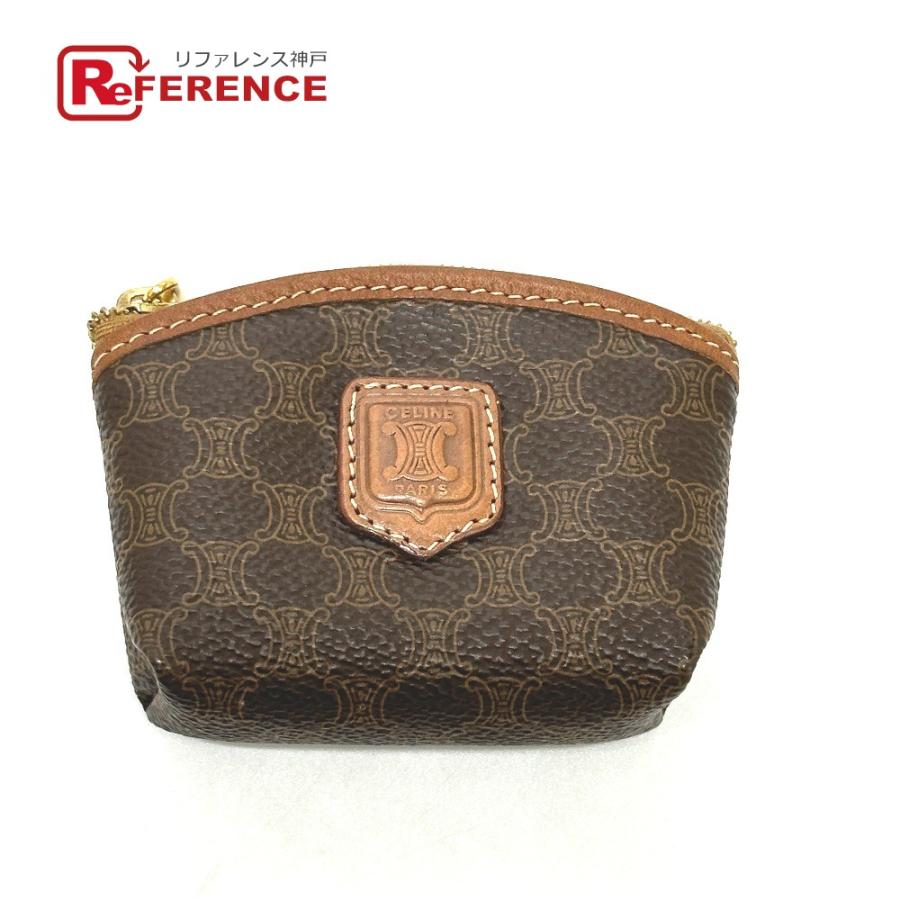 CELINE セリーヌ ヴィンテージ マカダム コインケース ブラウン レディース【中古】 | CELINE