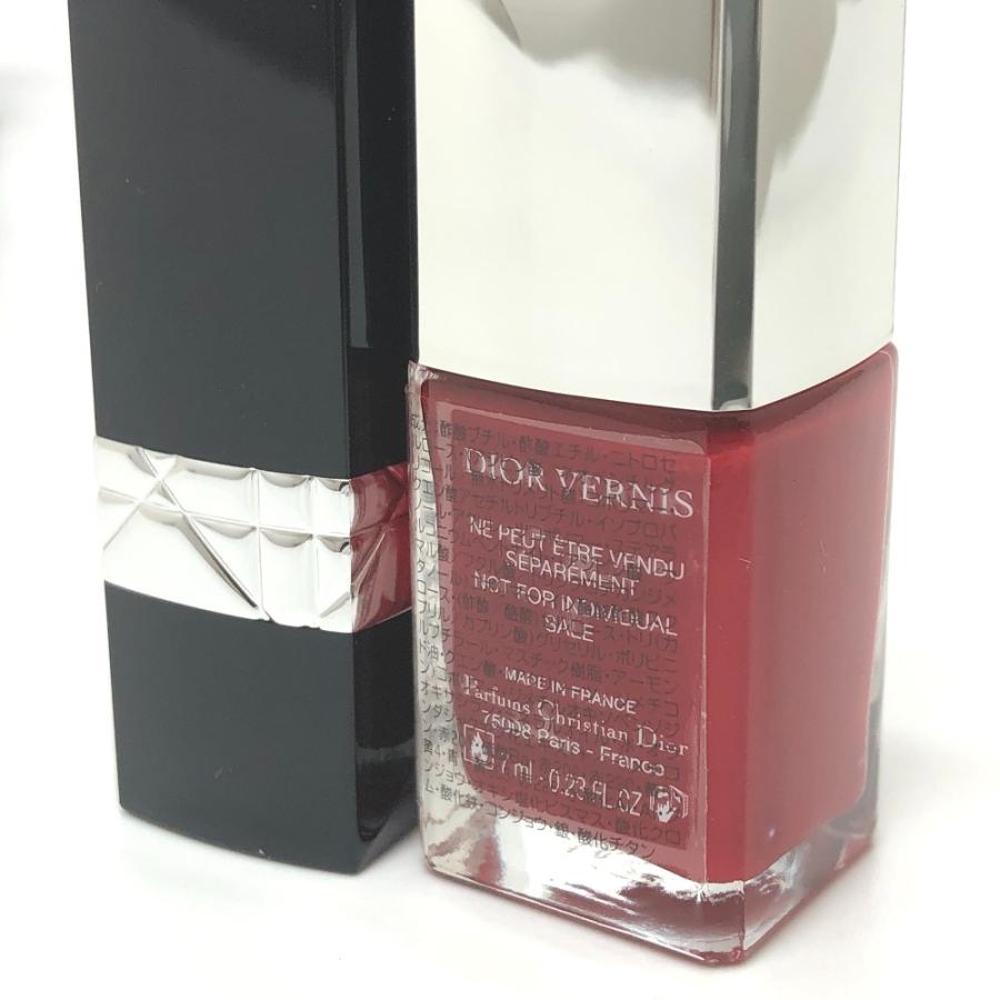 未使用 Dior ディオール マニキュア リップ 口紅 セット ノベルティ ロゴ ネームタグ ピンク レディース【中古】 |  | 02