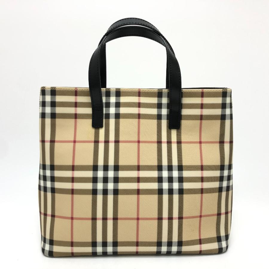 BURBERRY バーバリー カバン トートバッグ チェック ハンドバッグ ベージュ レディース【中古】 | BURBERRY | 01