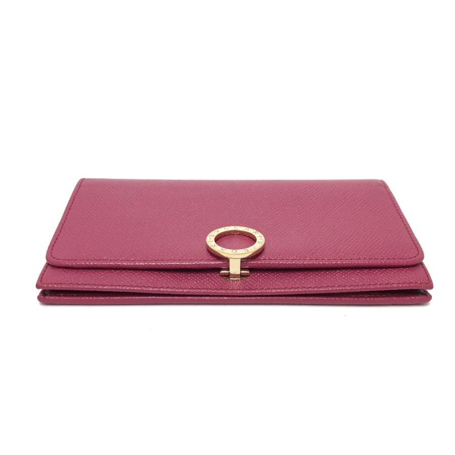 BVLGARI ブルガリ ロングウォレット ウォレット ロゴクリップ 長財布 ピンク レディース【中古】 | BVLGARI | 02