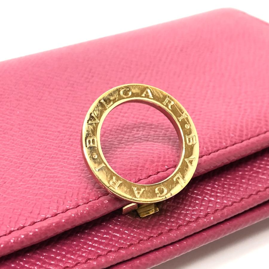 BVLGARI ブルガリ ロングウォレット ウォレット ロゴクリップ 長財布 ピンク レディース【中古】 | BVLGARI | 06
