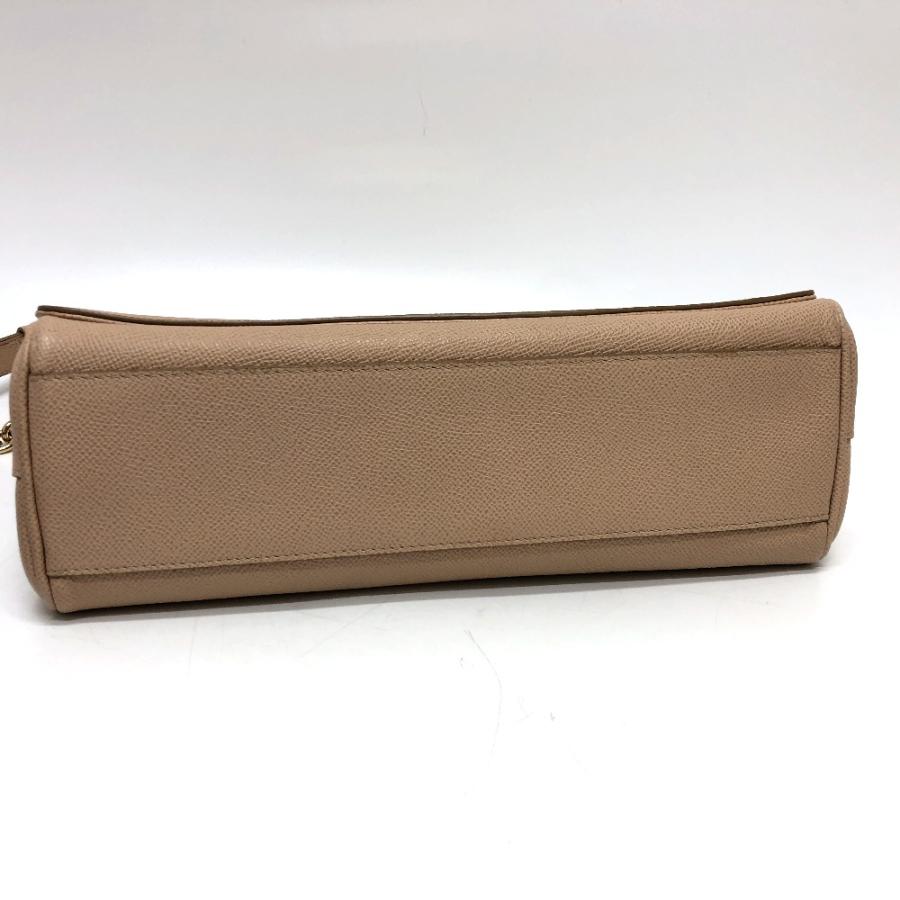 DOLCE&GABBANA ドルチェアンドガッバーナ シシリー プレート 2WAYバッグ ショルダーバッグ ベージュ レディース【中古】 |  | 06