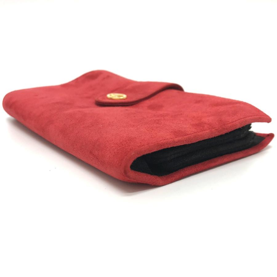 CELINE セリーヌ ロゴ 二つ折り ジュエリーケース アクセサリーケース レッド レディース【中古】 | CELINE | 02