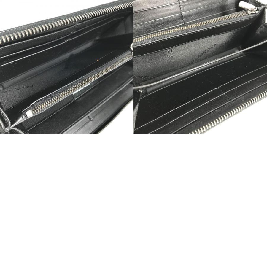 DOLCE&GABBANA ドルチェアンドガッバーナ ロゴプレート ラウンドファスナー ロングウォレット 長財布 ブラック メンズ【中古】 |  | 09