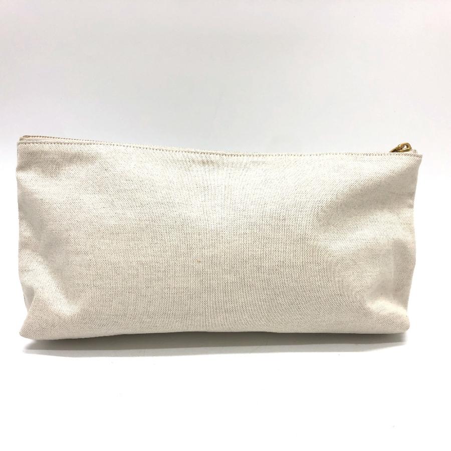 BOTTEGA VENETA ボッテガヴェネタ ロゴ ポーチ セカンドバッグ ベージュ レディース【中古】 |  | 01