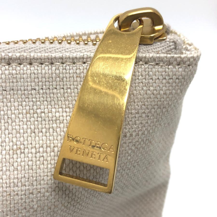 BOTTEGA VENETA ボッテガヴェネタ ロゴ ポーチ セカンドバッグ ベージュ レディース【中古】 |  | 05