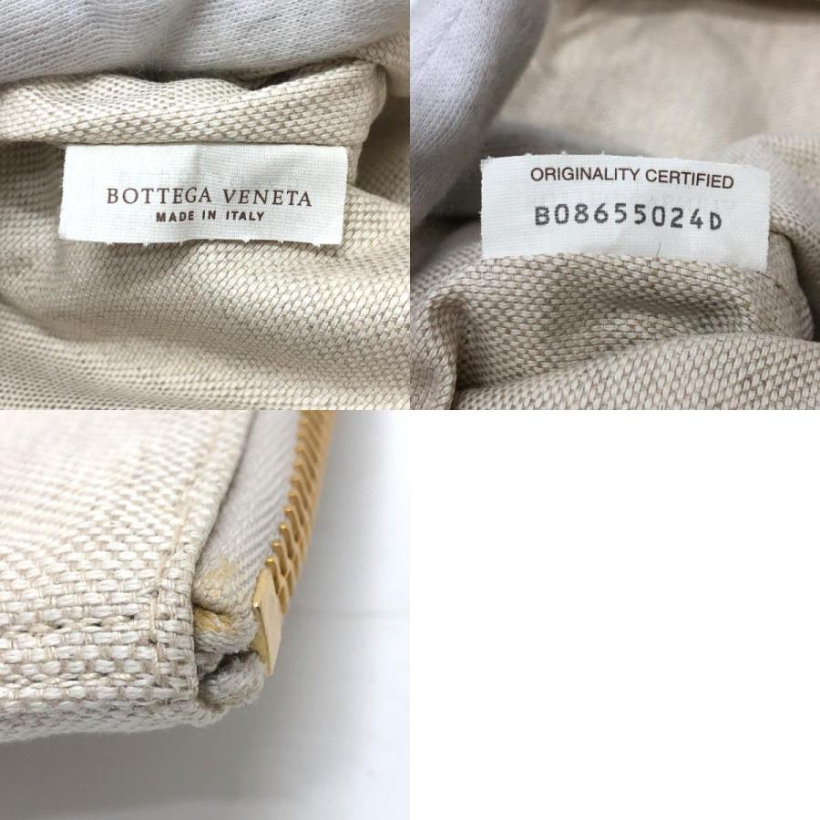 BOTTEGA VENETA ボッテガヴェネタ ロゴ ポーチ セカンドバッグ ベージュ レディース【中古】 |  | 09