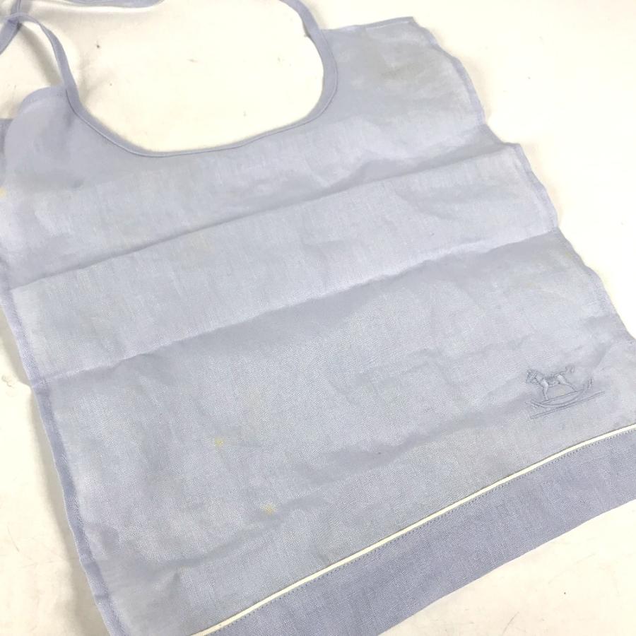 HERMES エルメス ベビースタイ よだれかけ エプロン 雑貨 ブルー キッズ【中古】 | HERMES | 02