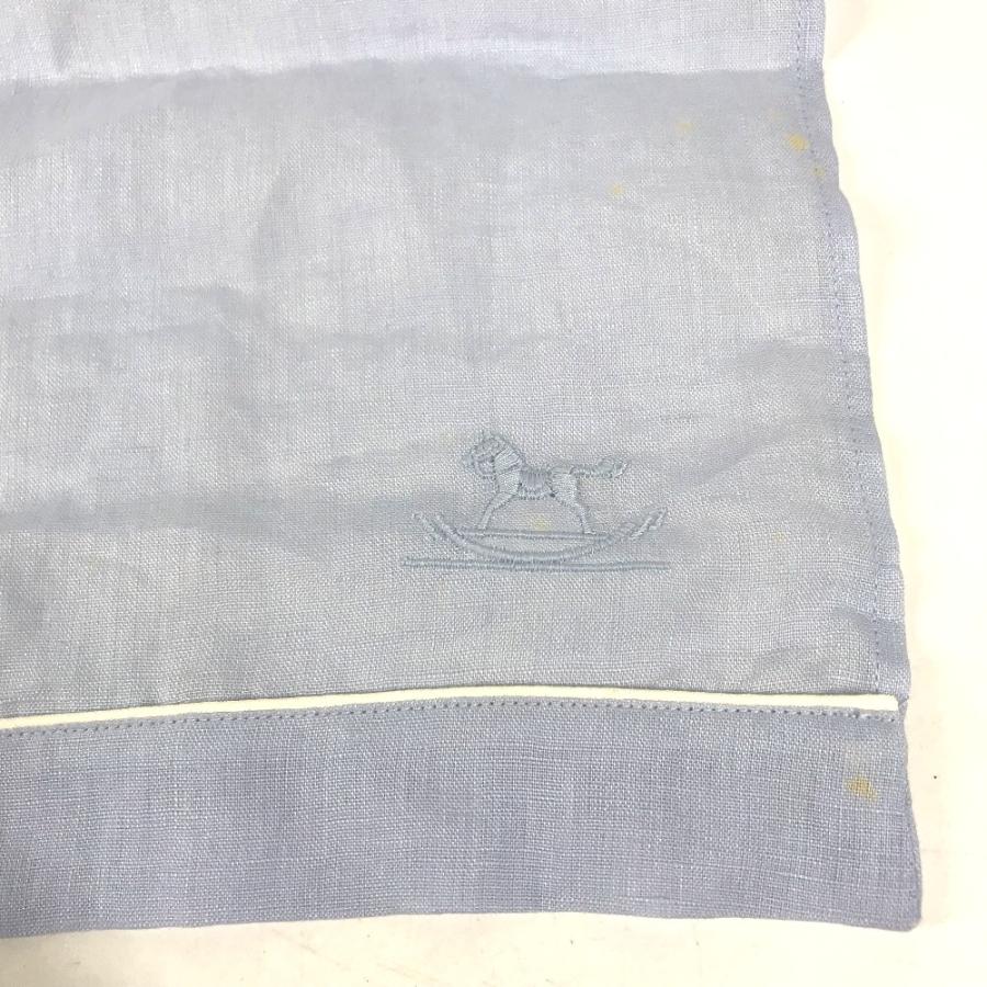 HERMES エルメス ベビースタイ よだれかけ エプロン 雑貨 ブルー キッズ【中古】 | HERMES | 03