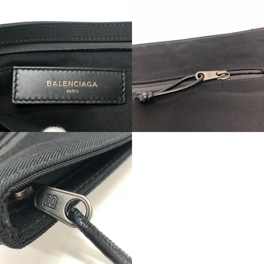 BALENCIAGA バレンシアガ 459745 SINNERS ロゴ セカンド ポーチ カバン 手持ち クラッチバッグ ブラック メンズ【中古】 | BALENCIAGA | 09