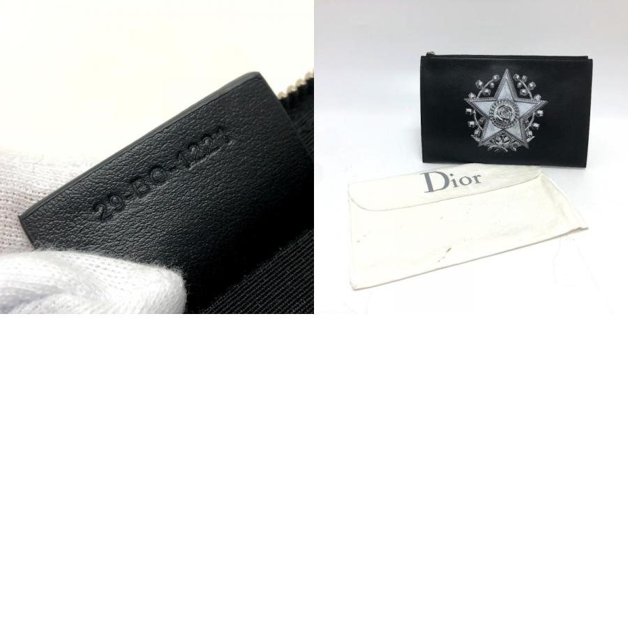 新品同様 DIOR HOMME ディオール・オム スター×ローズ ペイント セカンドバッグ クラッチ バッグ カバン 【中古】 | Dior HOMME | 09