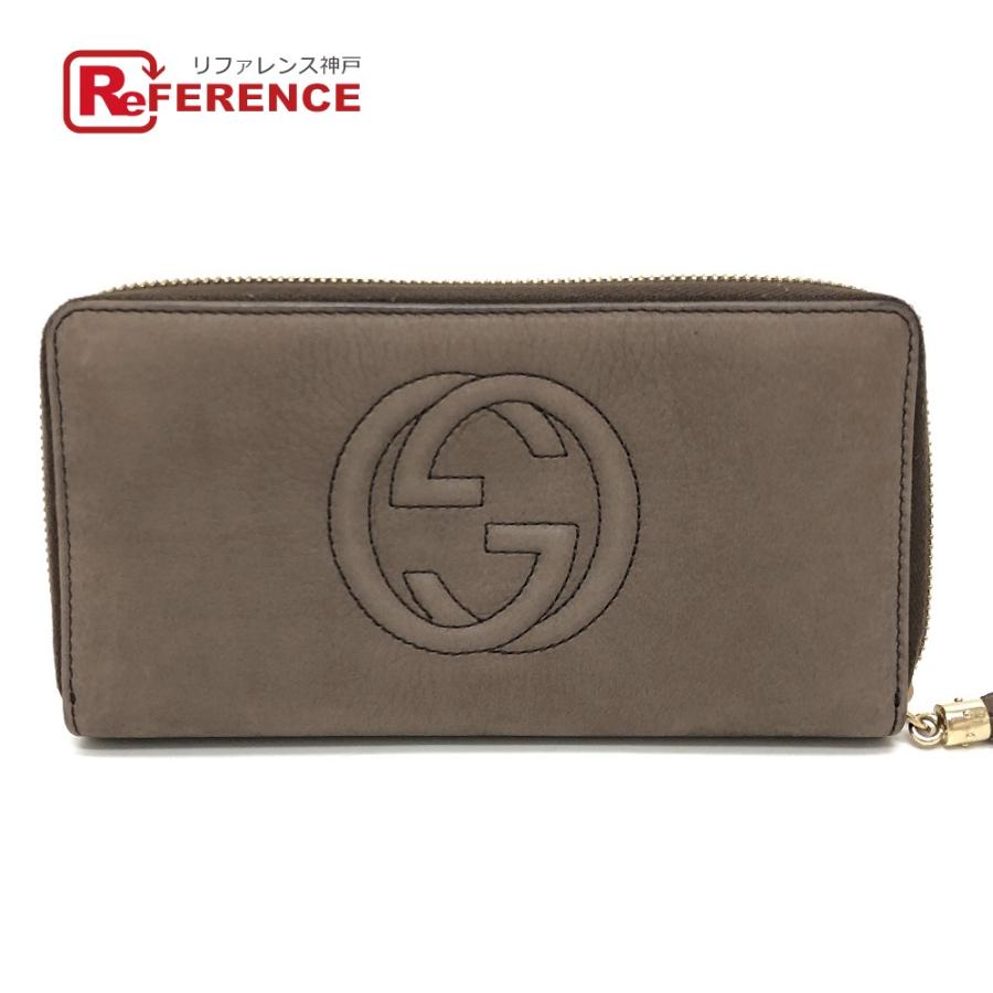 GUCCI グッチ 308004 インターロッキングG フリンジ タッセル ラウンド 