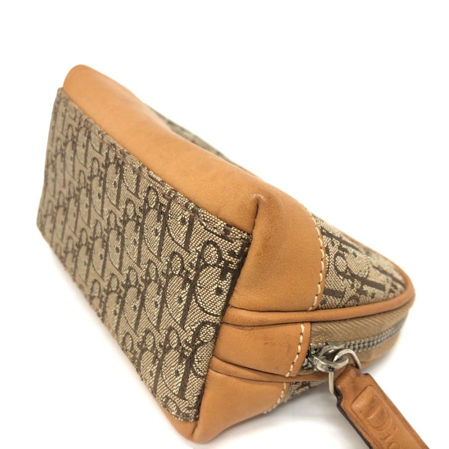 Dior ディオール トロッター ポーチ メイク道具入れ 小物入れ 小物 アクセサリーポーチ ベージュ レディース【中古】 |  | 04