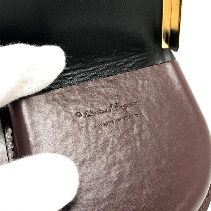 Salvatore Ferragamo サルヴァトーレフェラガモ コインホルダー 小銭入れ 財布 ウォレット コインケース ブラウン レディース【中古】 |  | 03