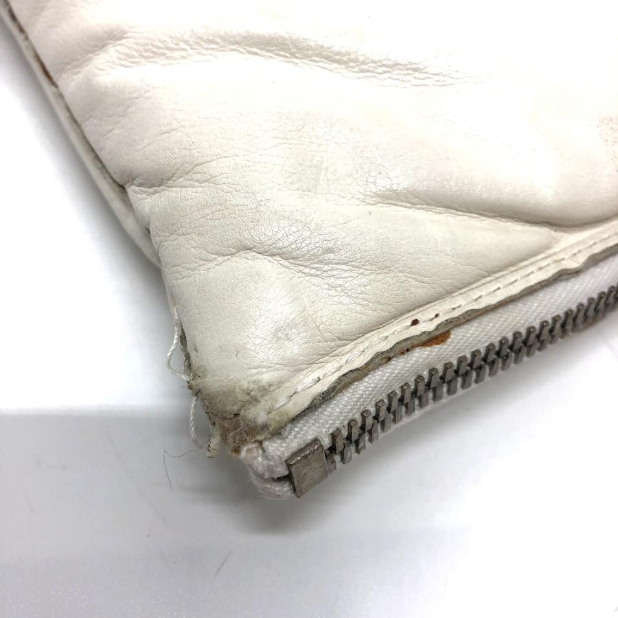 BOTTEGA VENETA ボッテガヴェネタ マキシイントレチャート セカンドバッグ カバン  パデット クラッチバッグ ホワイト レディース【中古】 |  | 04