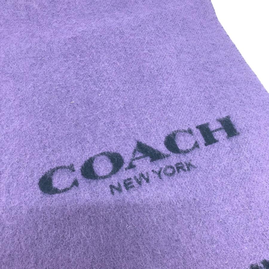 COACH コーチ F56209 VIO マフラー ダブル フェイス アパレル マフラー マフラー パープル レディース【中古】 | COACH | 03