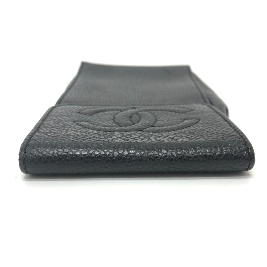 CHANEL シャネル ココマーク マルチポーチ ポーチ 小物入れ ペン入れ ポーチ ブラック レディース【中古】 | CHANEL | 04