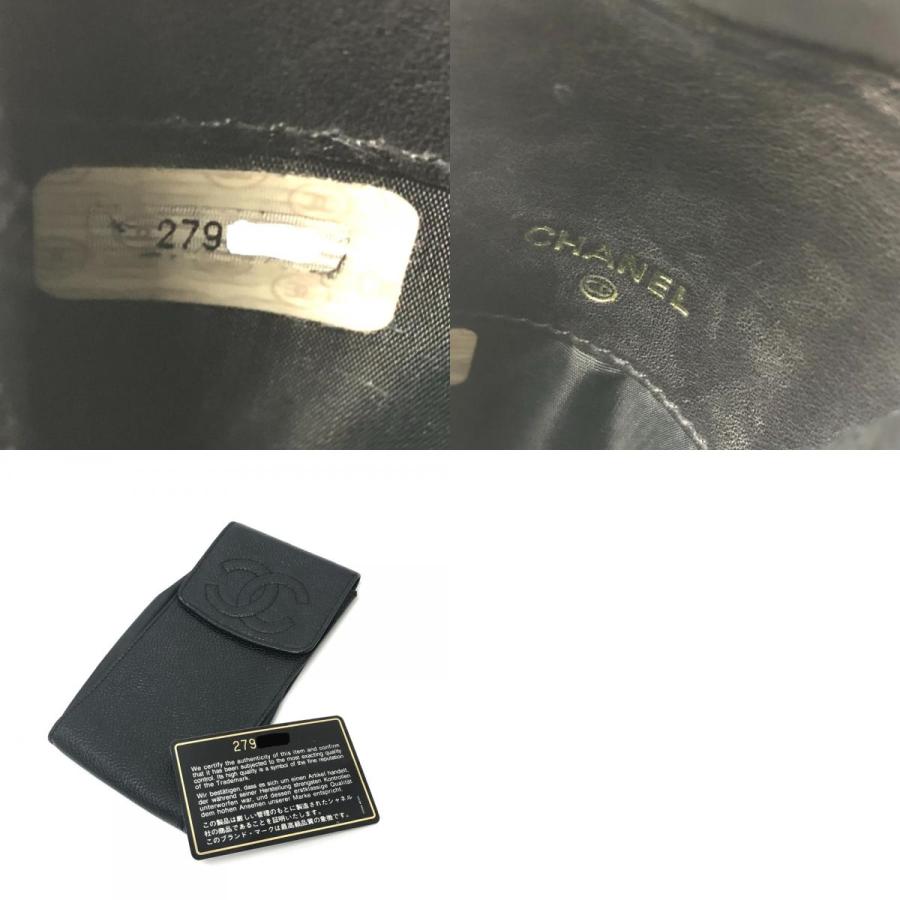 CHANEL シャネル ココマーク マルチポーチ ポーチ 小物入れ ペン入れ ポーチ ブラック レディース【中古】 | CHANEL | 09