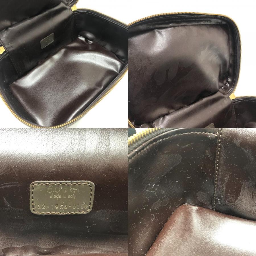 GUCCI グッチ 032.1956 バンブー ハンドバッグ カバン バッグ ポーチ オールドグッチ バニティバッグ ブラウン レディース【中古】 | GUCCI | 08