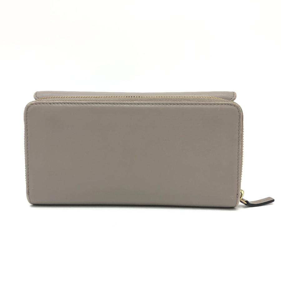 GUCCI グッチ ロゴ コンチネンタルウォレット ウォレット 財布 ロングウォレット 長財布 グレー レディース【中古】 | GUCCI | 01