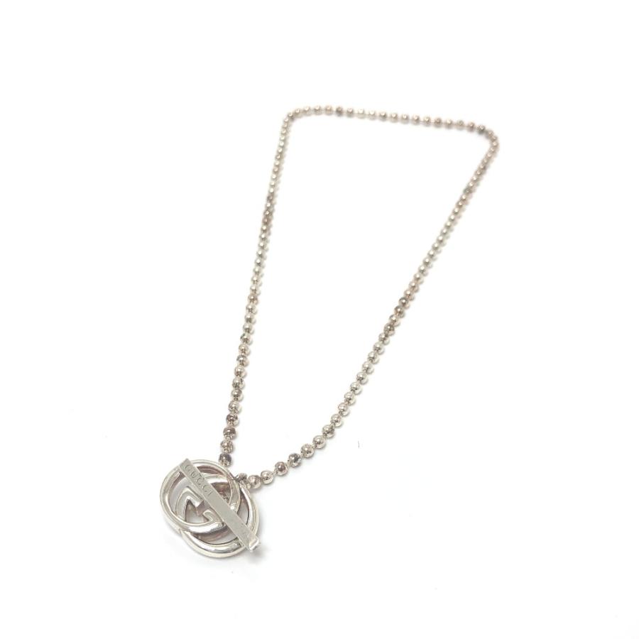 GUCCI グッチ 216435  ダブルG ボールチェーン アクセサリー ネックレス シルバー レディース【中古】 | GUCCI | 01