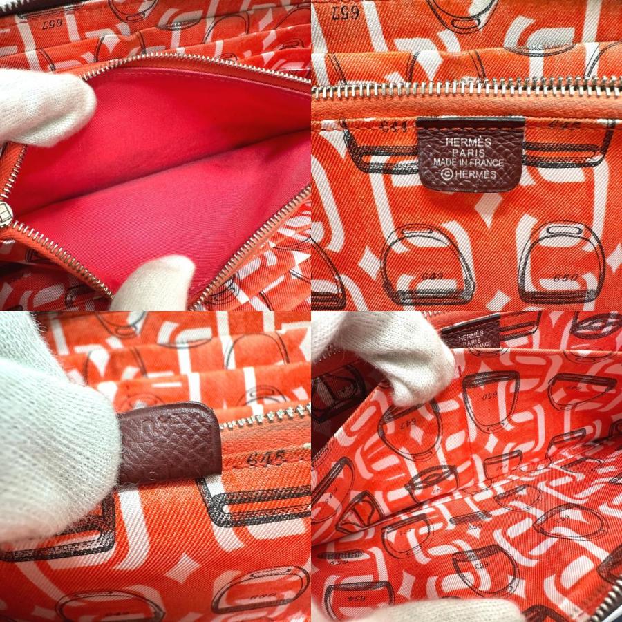 HERMES エルメス アザップロング シルクイン 長財布 ルージュアッシュ レディース【中古】 | HERMES | 08