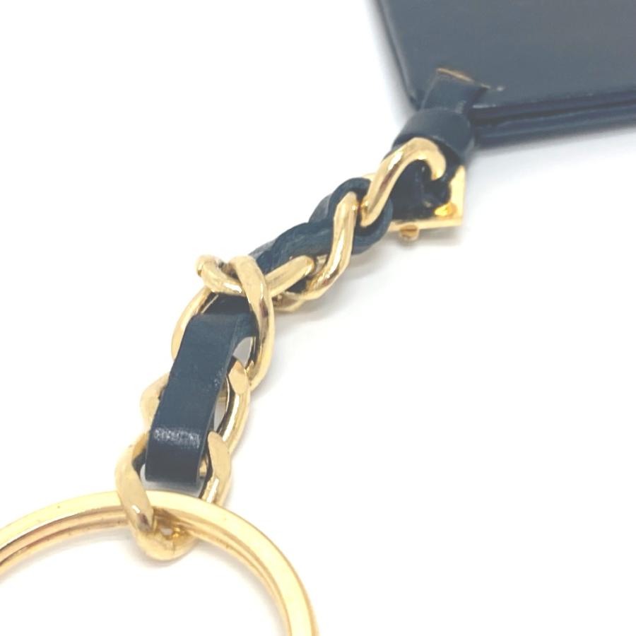 CHANEL シャネル 三角プレート チャーム キーリング アクセサリー 小物 94Ｐ キーリング ゴールド金具 レディース【中古】 | CHANEL | 04