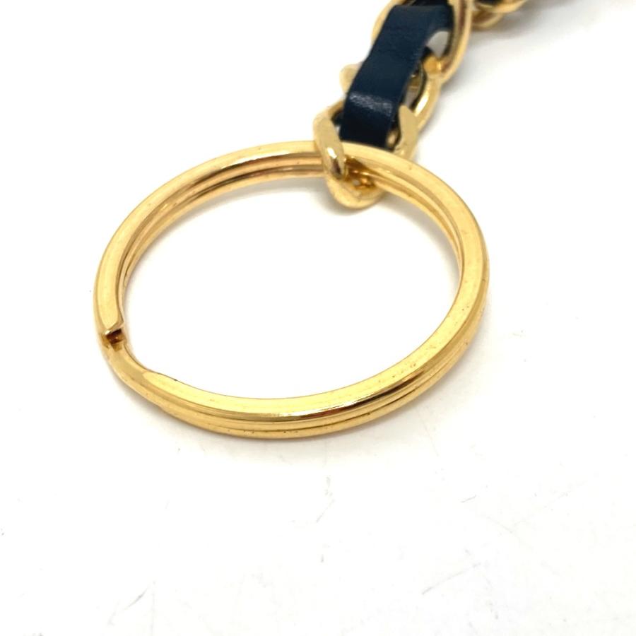 CHANEL シャネル 三角プレート チャーム キーリング アクセサリー 小物 94Ｐ キーリング ゴールド金具 レディース【中古】 | CHANEL | 05