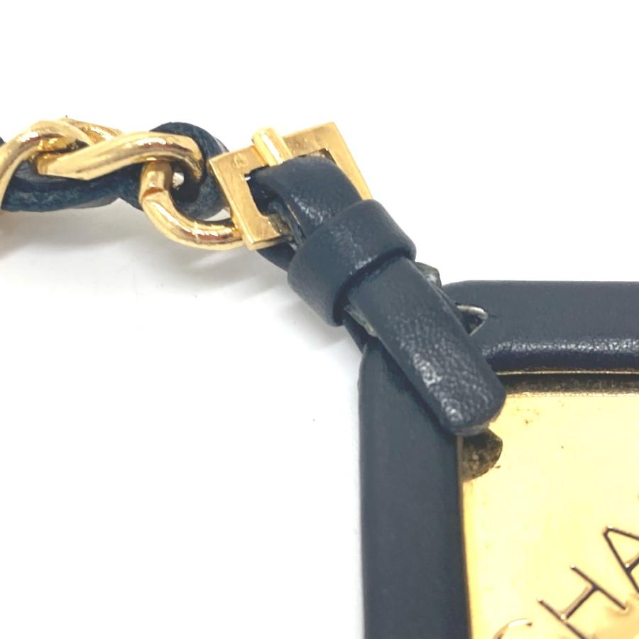 CHANEL シャネル 三角プレート チャーム キーリング アクセサリー 小物 94Ｐ キーリング ゴールド金具 レディース【中古】 | CHANEL | 06