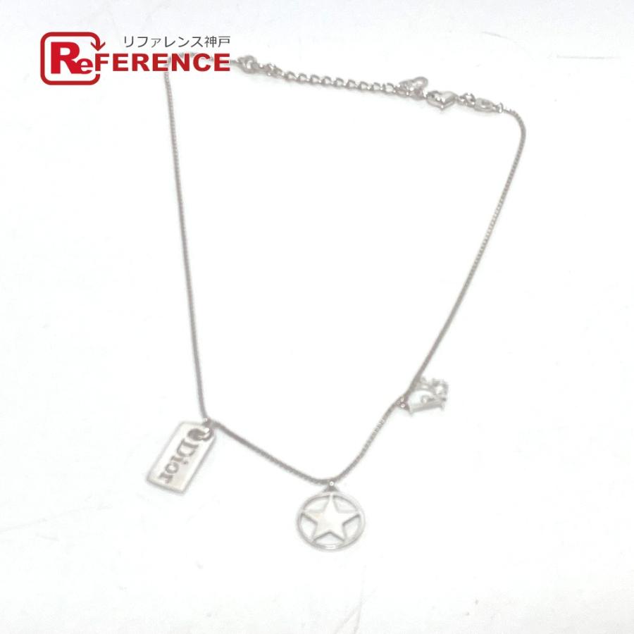 Dior ディオール ロゴプレート スター チェーン ネックレス アクセサリー 小物  ネックレス シルバー レディース【中古】 | 