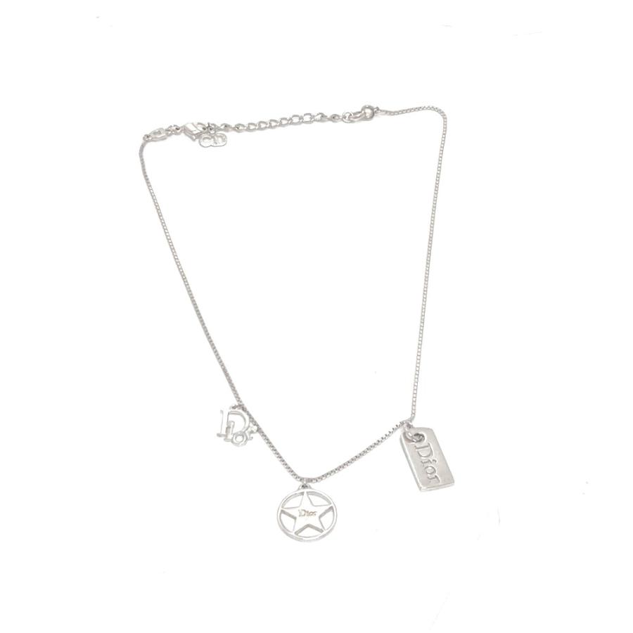 Dior ディオール ロゴプレート スター チェーン ネックレス アクセサリー 小物  ネックレス シルバー レディース【中古】 |  | 06