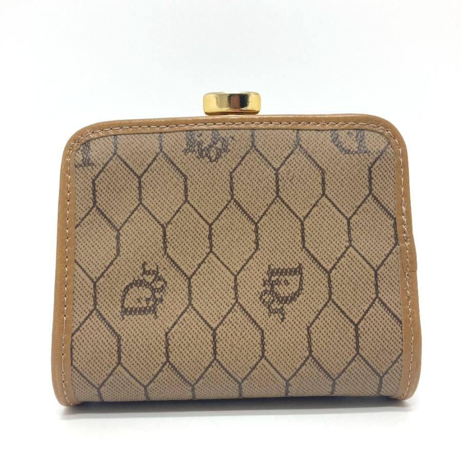 美品 Dior ディオール 総柄 がま口 コインケース ブラウン レディース【中古】 |  | 01