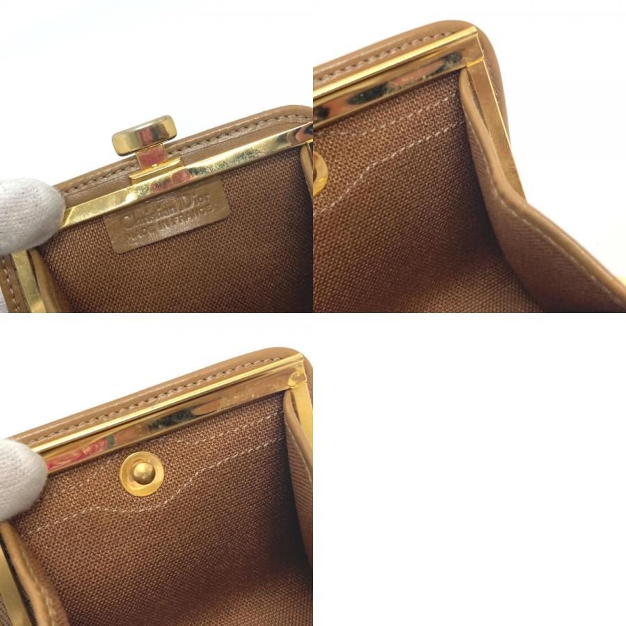 美品 Dior ディオール 総柄 がま口 コインケース ブラウン レディース【中古】 |  | 09