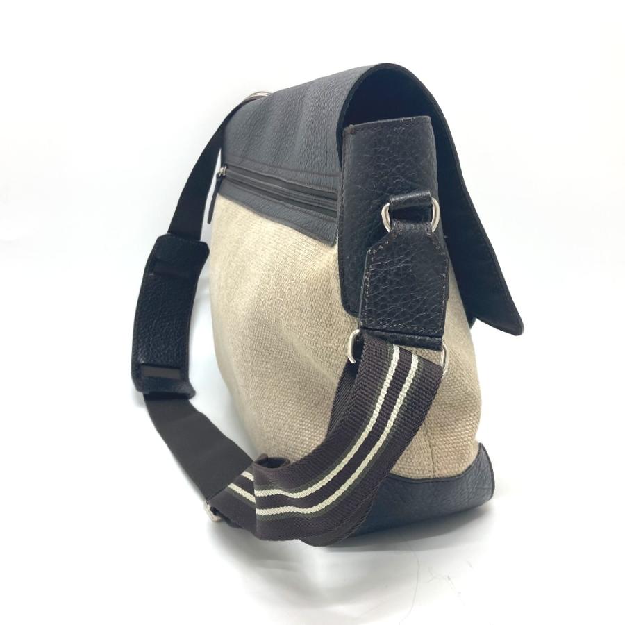 Dunhill ダンヒル メッセンジャーバック ショルダーバック カバン バック ショルダーバッグ ベージュ×ブラウン メンズ【中古】 | dunhill | 02