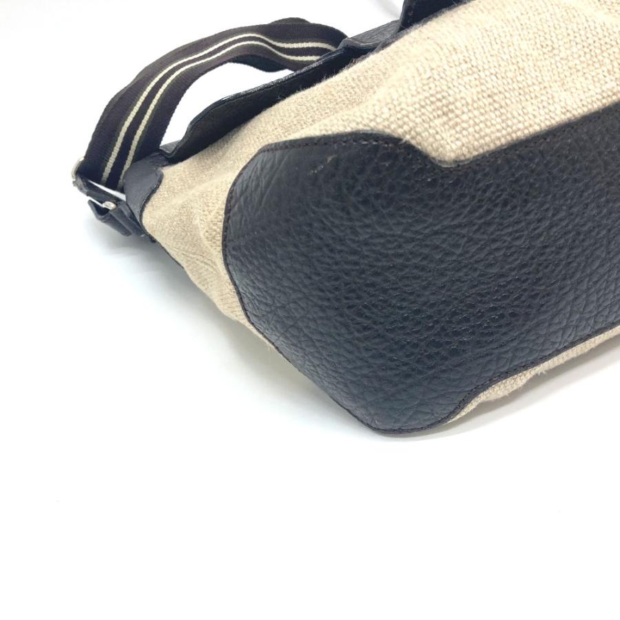 Dunhill ダンヒル メッセンジャーバック ショルダーバック カバン バック ショルダーバッグ ベージュ×ブラウン メンズ【中古】 | dunhill | 06