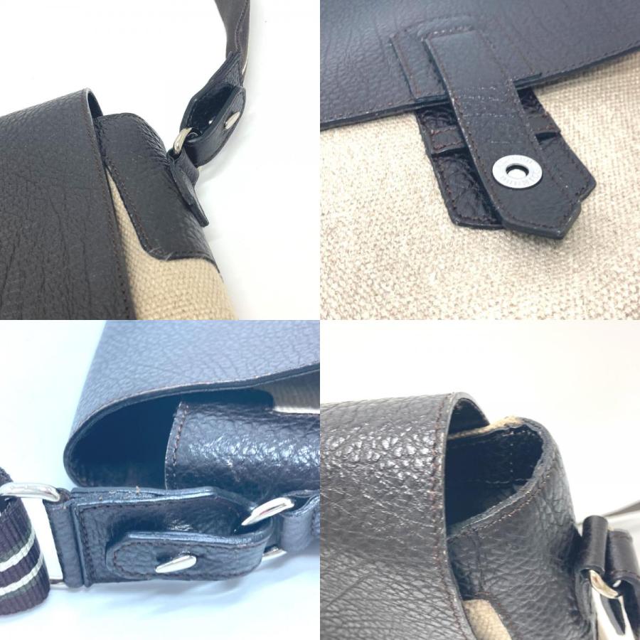 Dunhill ダンヒル メッセンジャーバック ショルダーバック カバン バック ショルダーバッグ ベージュ×ブラウン メンズ【中古】 | dunhill | 08