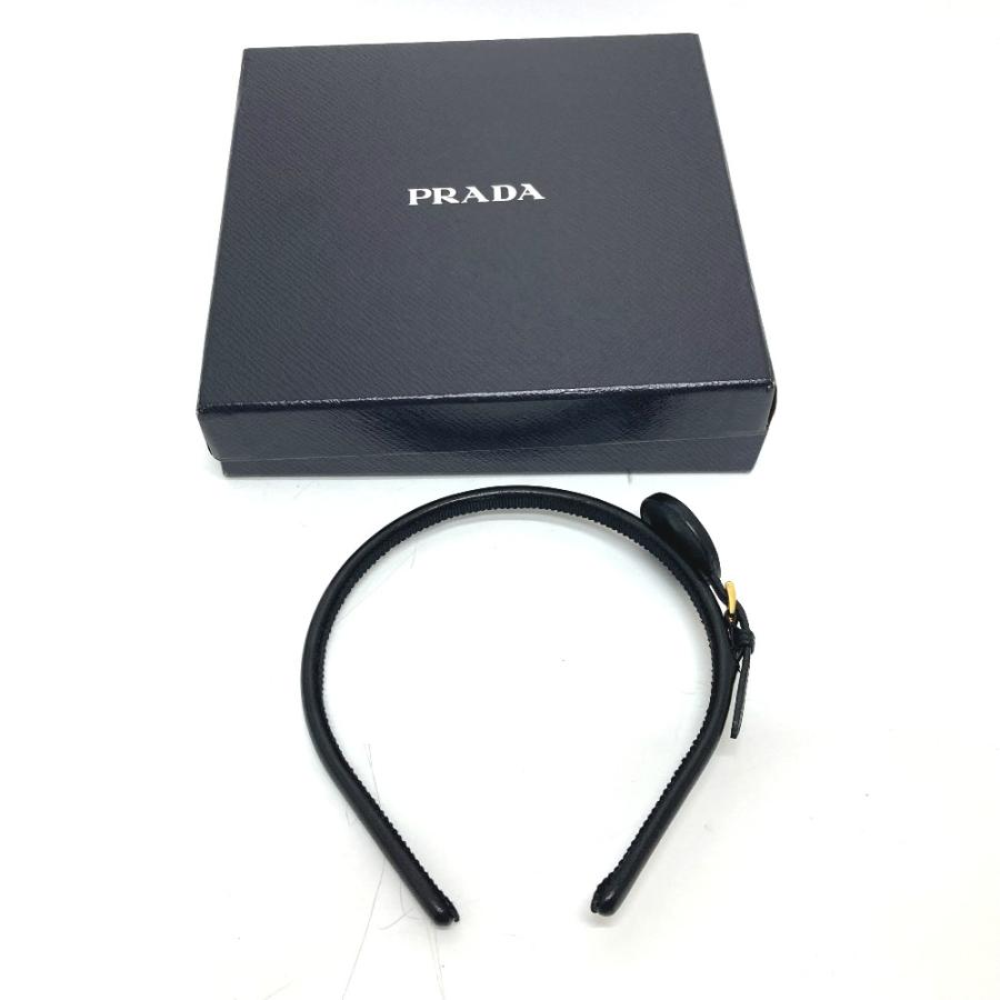 PRADA プラダ 7WN ウィッチモチーフ ヘアアクセサリー アクセサリー 小物 カチューシャ ブラック レディース【中古】 | PRADA | 09