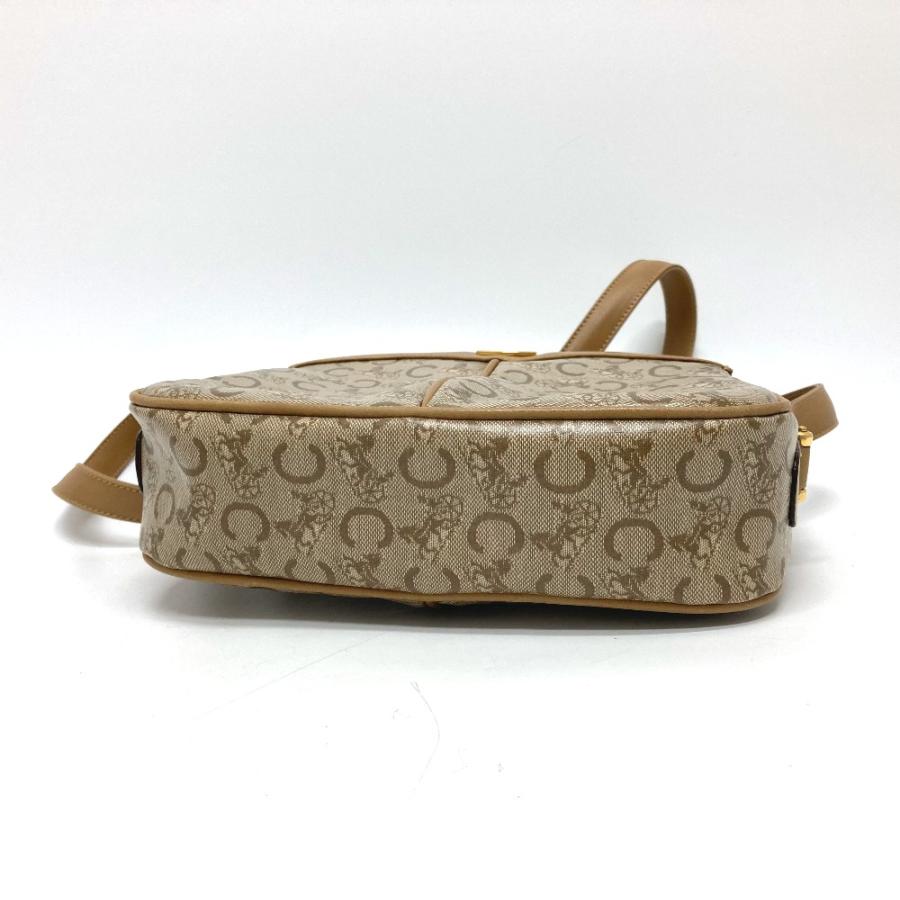 CELINE セリーヌ Cマカダム ショルダーバック カバン バック 肩掛けバック 斜め掛けバック ショルダーバッグ ベージュ レディース【中古】 | CELINE | 04