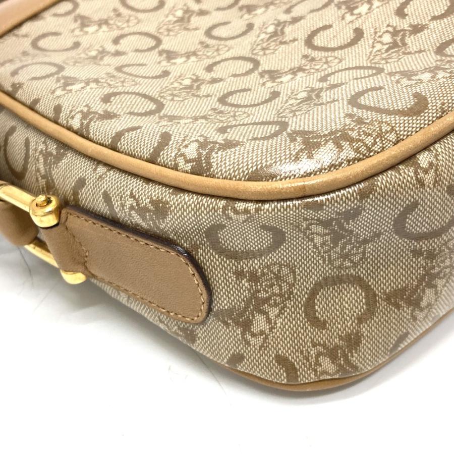 CELINE セリーヌ Cマカダム ショルダーバック カバン バック 肩掛けバック 斜め掛けバック ショルダーバッグ ベージュ レディース【中古】 | CELINE | 06