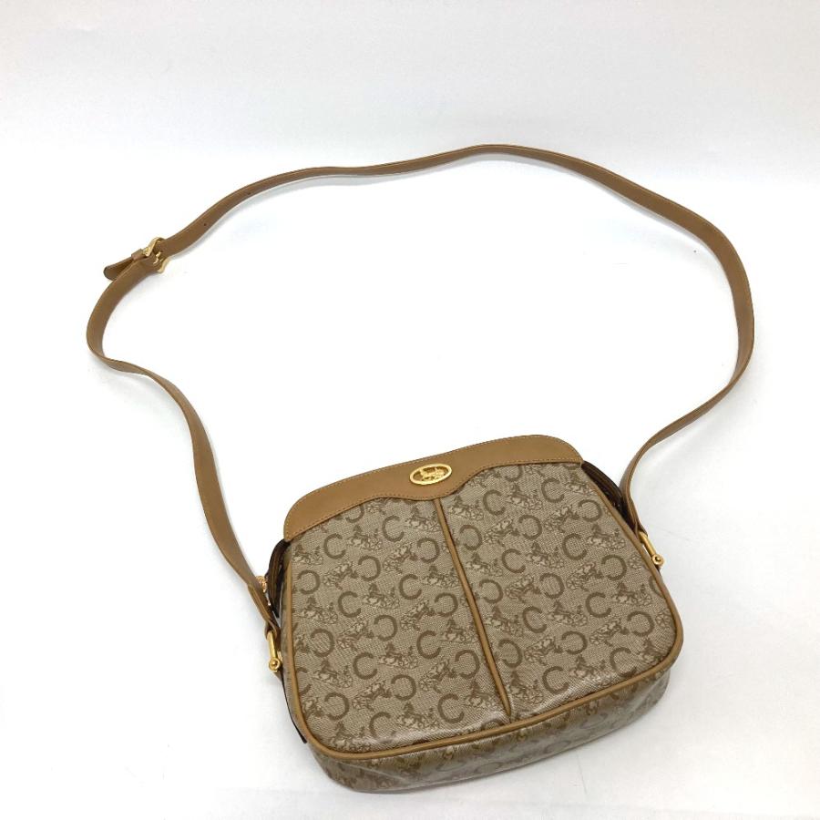 CELINE セリーヌ Cマカダム ショルダーバック カバン バック 肩掛けバック 斜め掛けバック ショルダーバッグ ベージュ レディース【中古】 | CELINE | 07